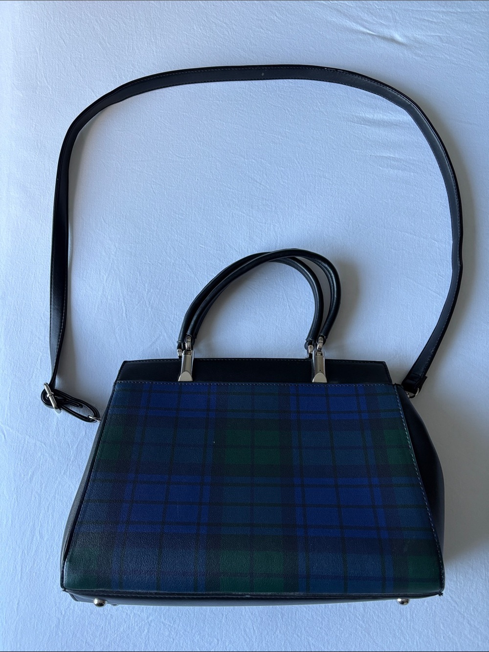 Black & Blue Green Plaid Bag